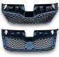Preview: Frontgrill mit Waben schwarz glanz