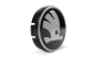 Preview: 4er-Set Nabendeckel mit SKODA-Logo schwarz / silber matt