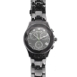 Preview: Damen Quarzchronograph, Edelstahl Schwarz