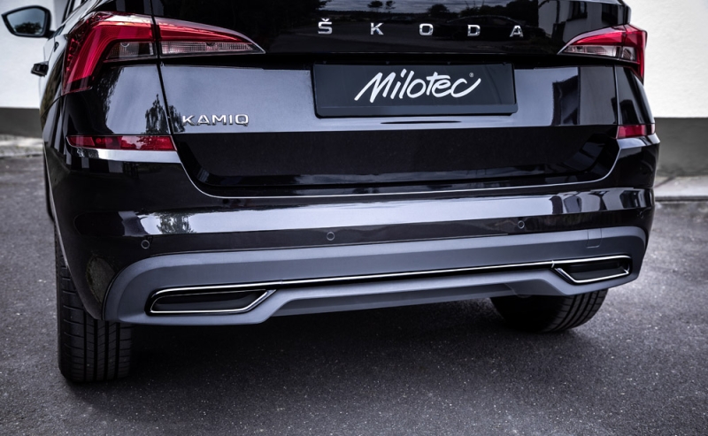 Auspuff-Dummies, passend für Kamiq - schwarz