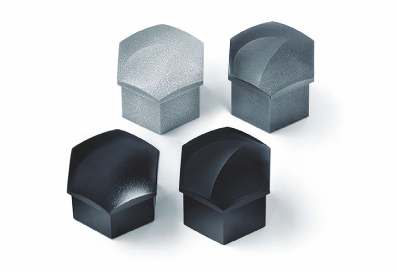 Abdeckkappen für Sicherheitsschrauben-Set (silber-grau matt)