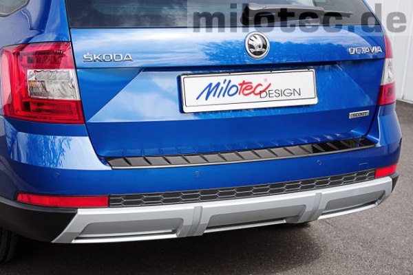 Ladekantenschutz, ABS schwarz metallic, Octavia III Scout Combi