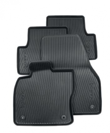 KAROQ Gummifußmatten-Set, 2-teilig, hinten