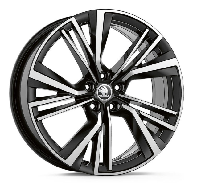 LM-Felge Neptune in schwarz-silber 8,0Jx20" ET45 Vorderachse Hinterachse