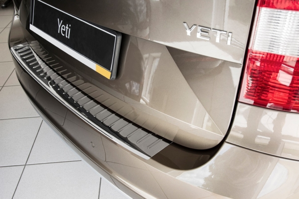 Edelstahl Ladekantenschutz passend für Skoda YETI & Yeti City Facelift ab Bj. 12/2013-