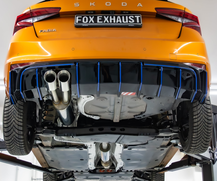 Fabia 4 (PJ) mit Abgasklappe Endschalldämpfer - 2x90 Typ 25