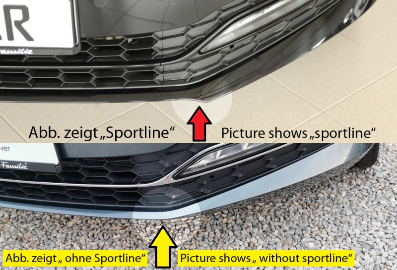 Spoilerschwert für orig. Sportline-Frontschürze