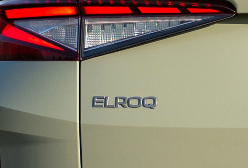 ELROQ Schriftzug silber matt