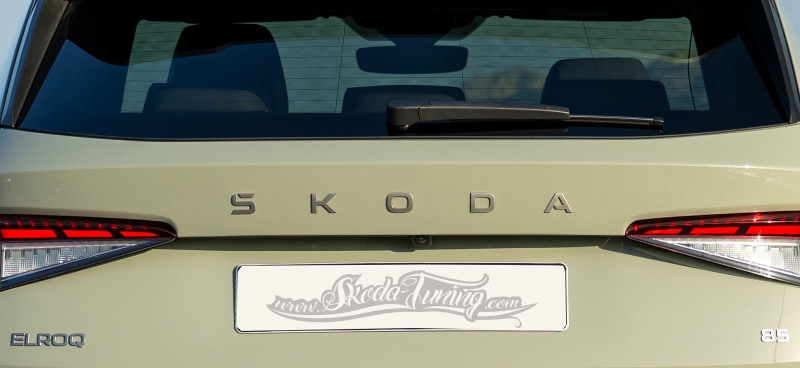 ELROQ - Schriftzug SKODA silber für Heck