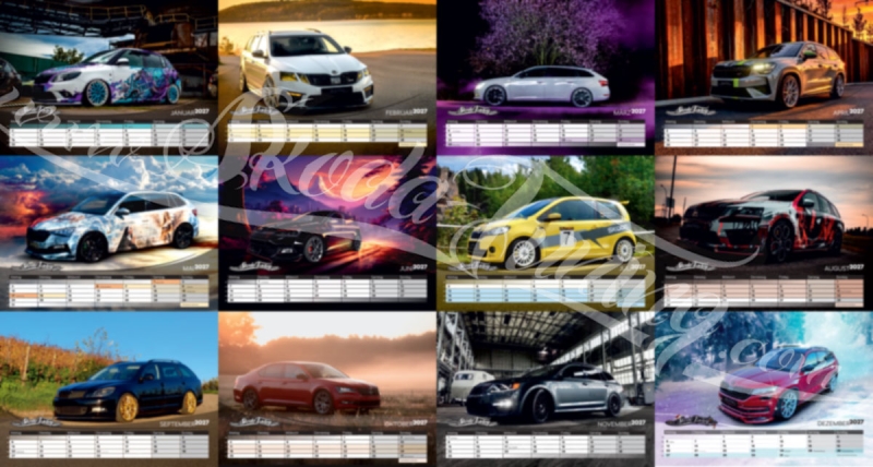 A3 Hochglanz-Kalender 2027 - skoda-tuning.com (Preis inkl. Versand)