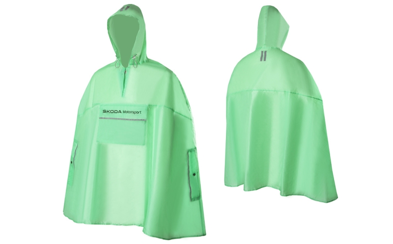 Regenponcho in Motorsport-Optik