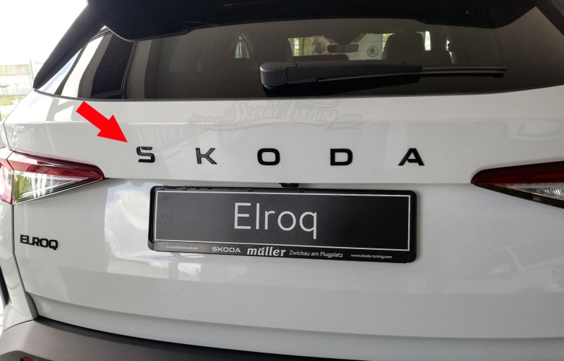 ELROQ - Schriftzug SKODA schwarz für Heck