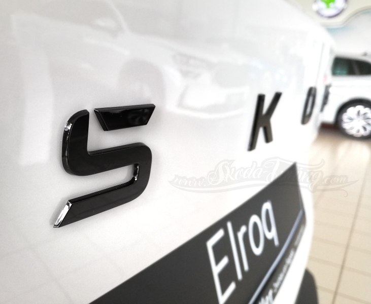 ELROQ - Schriftzug SKODA schwarz für Heck