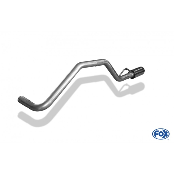 Endrohrsystem links - 1x80 Typ 25