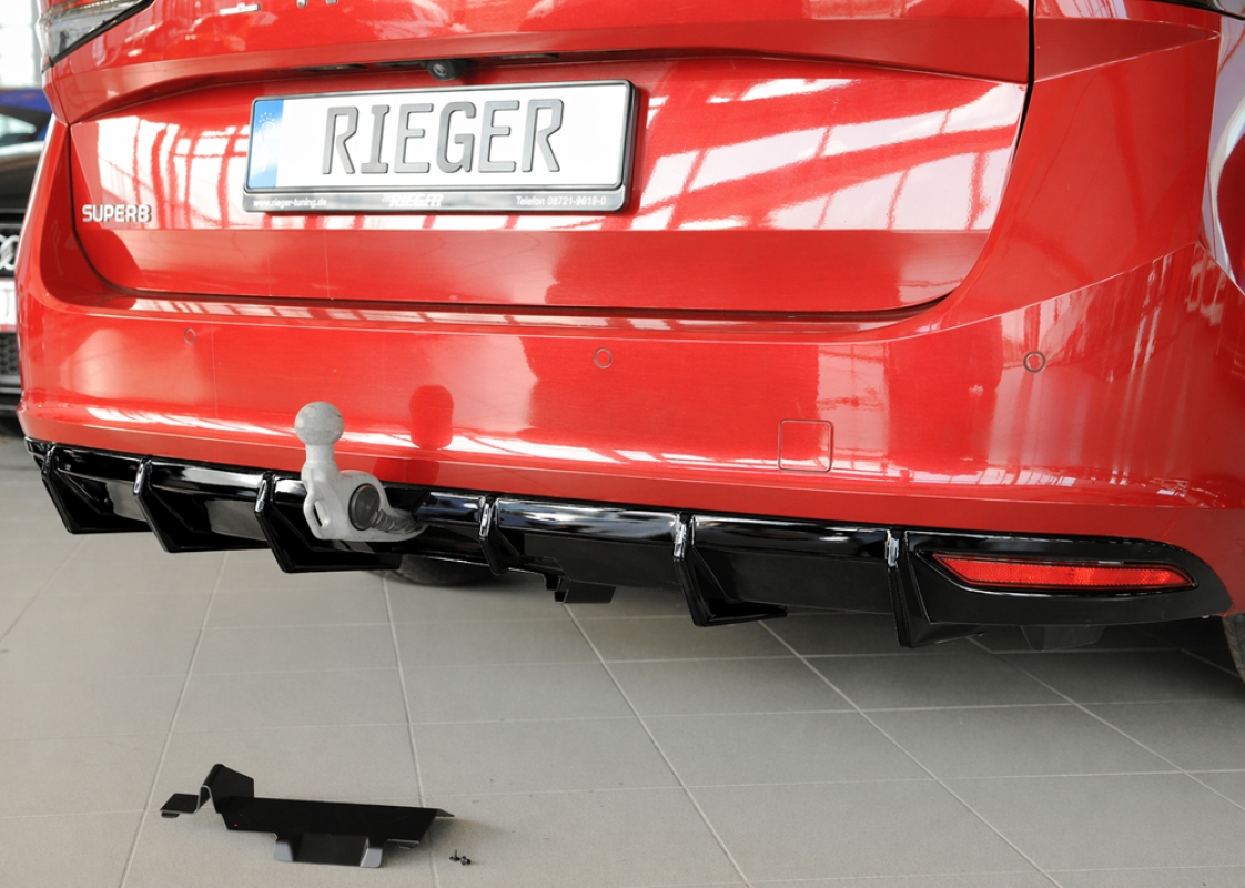 Heckeinsatz für Fzg. mit AHK / mit Endrohr 1x je links/rechts