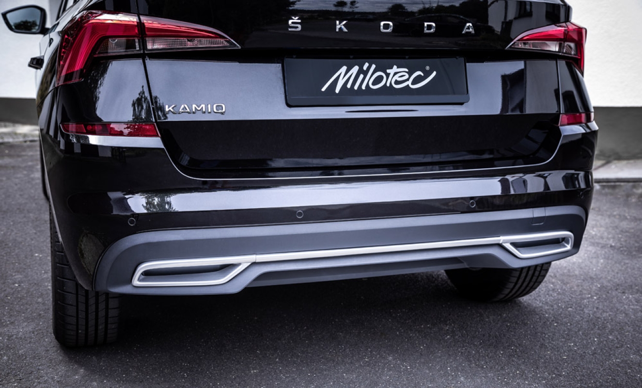 Auspuff-Dummies, passend für Kamiq - Alu-Brush