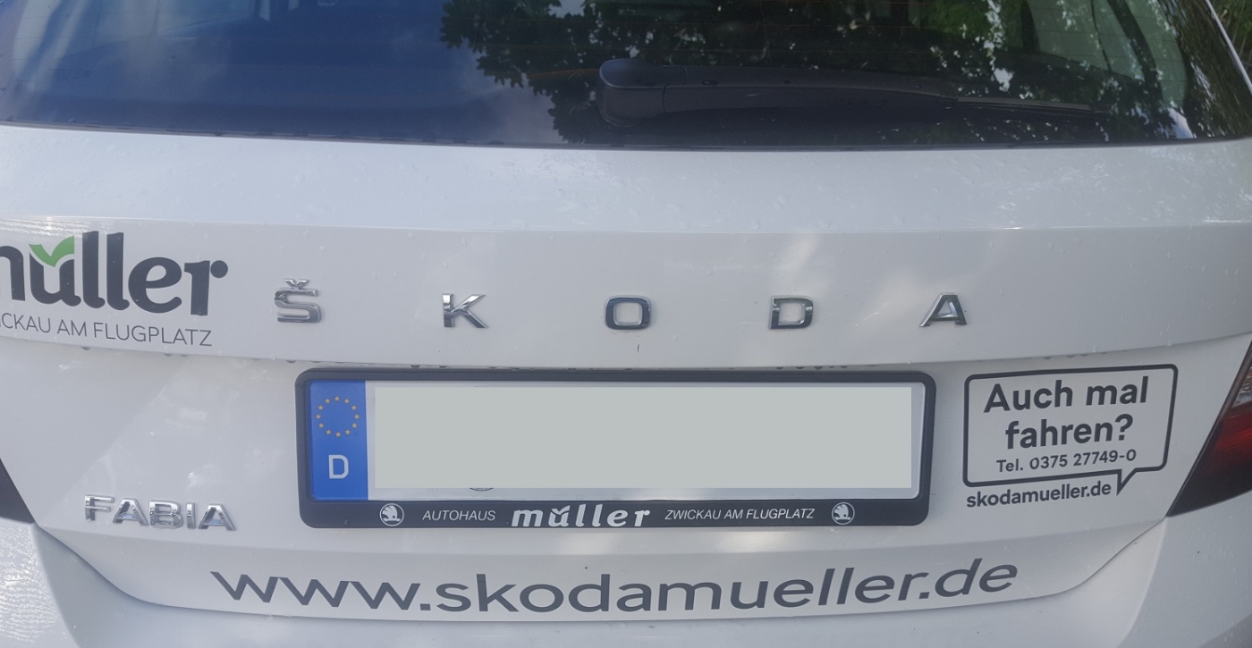 FABIA 4 - Schriftzug "SKODA" hinten, chrom