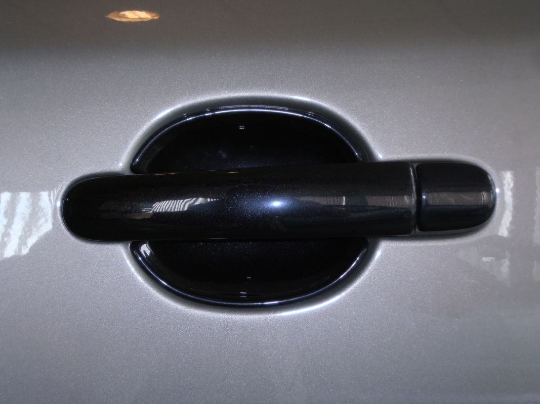 Türgriff-Muscheln, ABS schwarz metallic