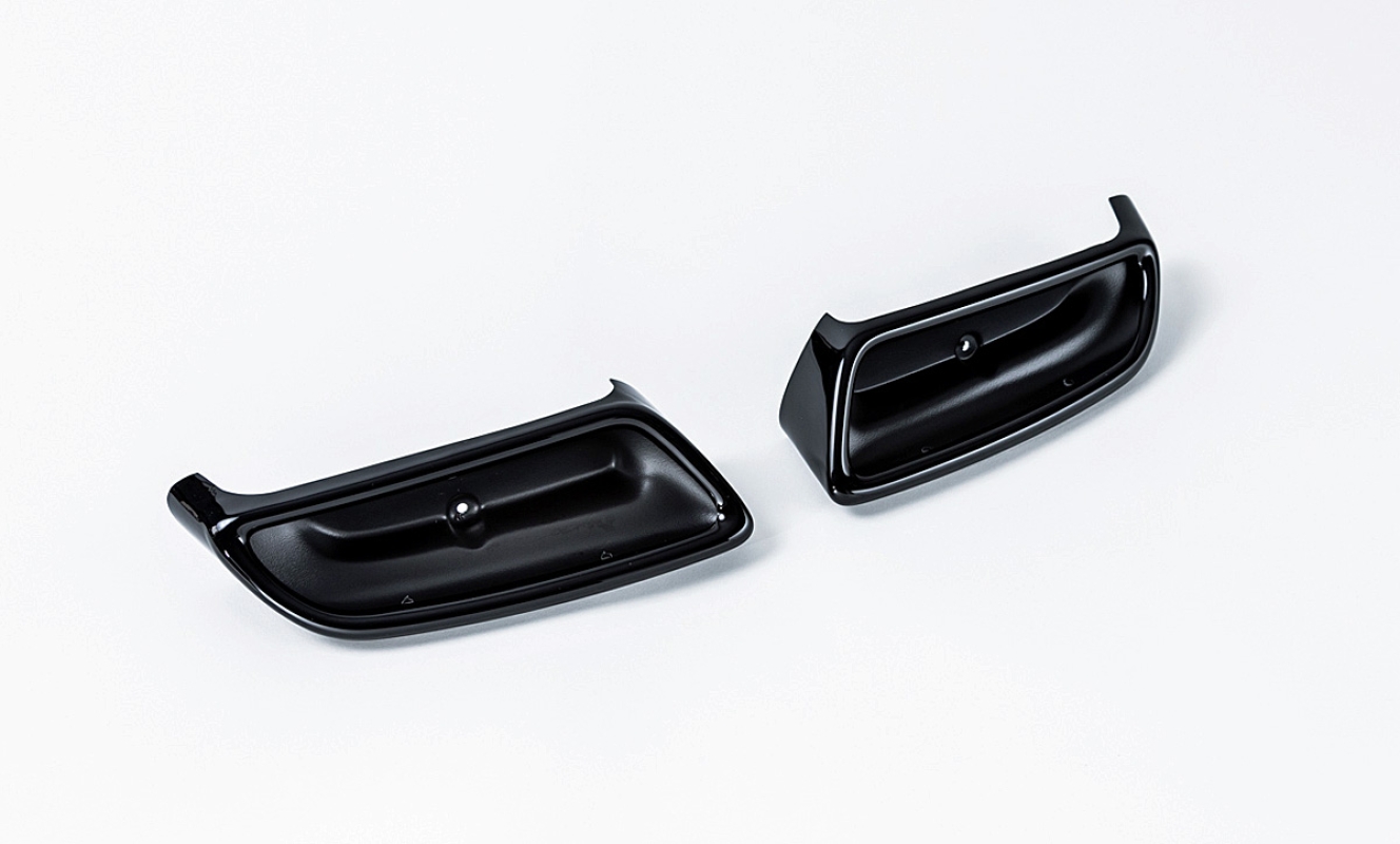 Auspuff-Dummies, passend für Octavia III - schwarz Klavierlack