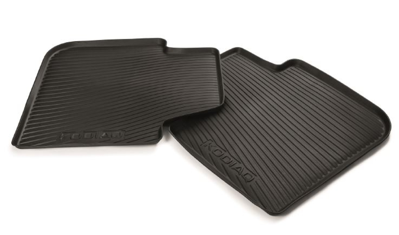 KODIAQ Gummifußmatten-Set, 2-teilig, hinten