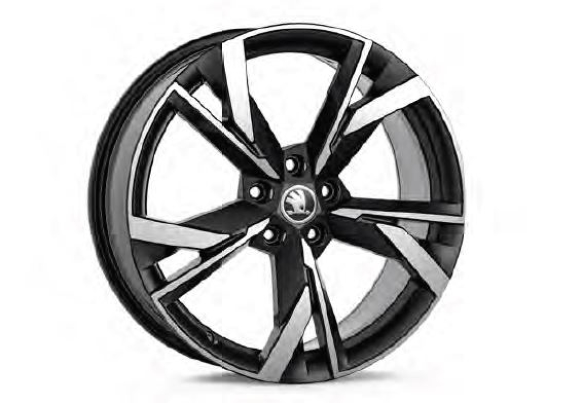 LM-Felge Draconis 7,5Jx19" ET48 in schwarz-silber