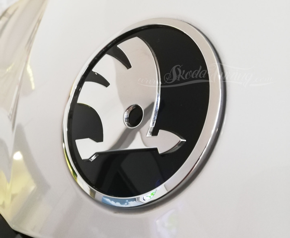 OCTAVIA 4 FL vorn - SKODA-Logo schwarz/chrom