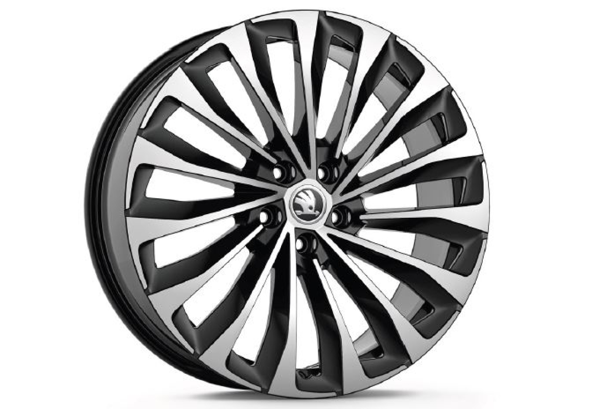 LM-Felge Asterion in schwarz-silber 8,0Jx20" ET45 Vorderachse Hinterachse