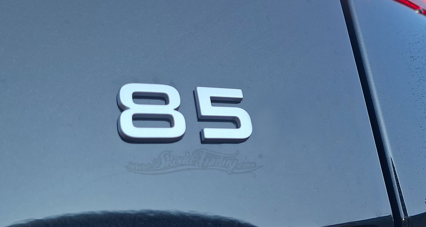 ENYAQ/ELROQ Schriftzug "85" Dark Chrom