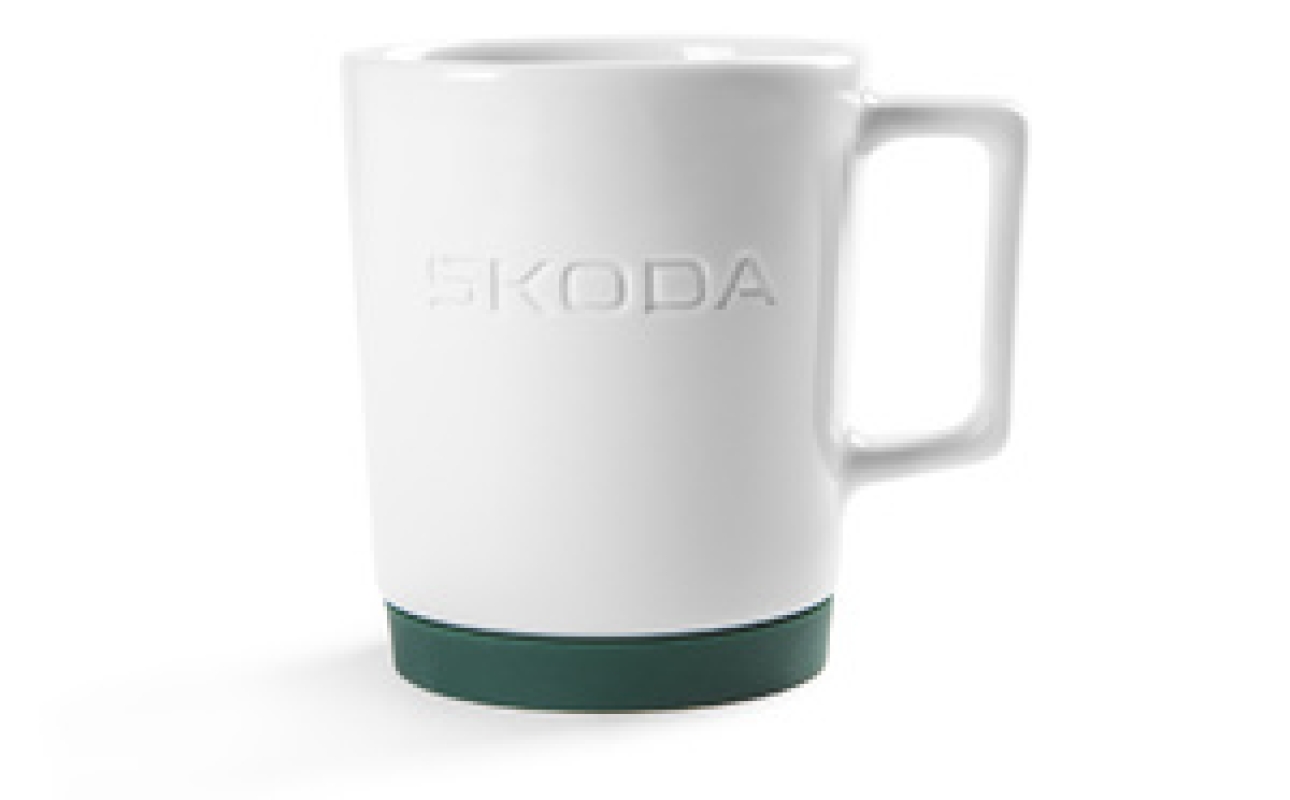 SKODA Porzellanbecher weiß