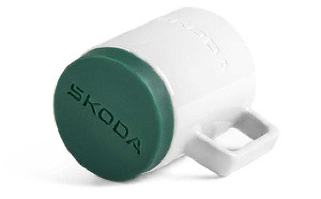 SKODA Porzellanbecher weiß