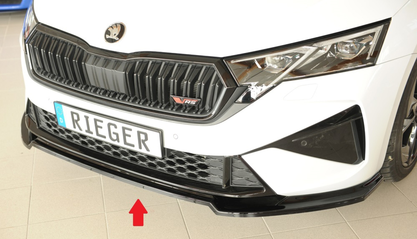 Spoilerschwert für orig. RS-Frontschürze (FACELIFT) - matt schwarz