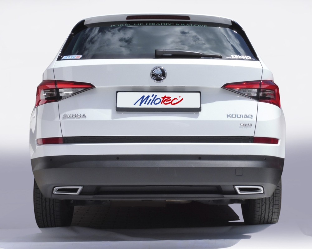 Auspuff-Dummies KODIAQ silber