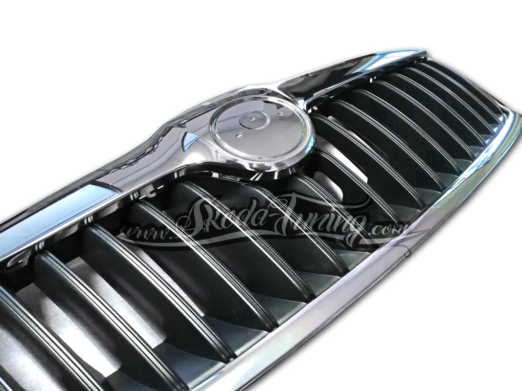 Original Skoda Frontgrill mit Rahmen für Octavia 2