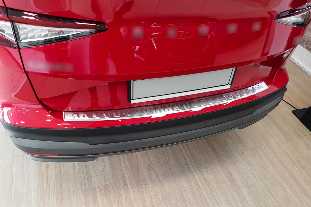 Edelstahl Ladekantenschutz für Skoda Enyaq IV