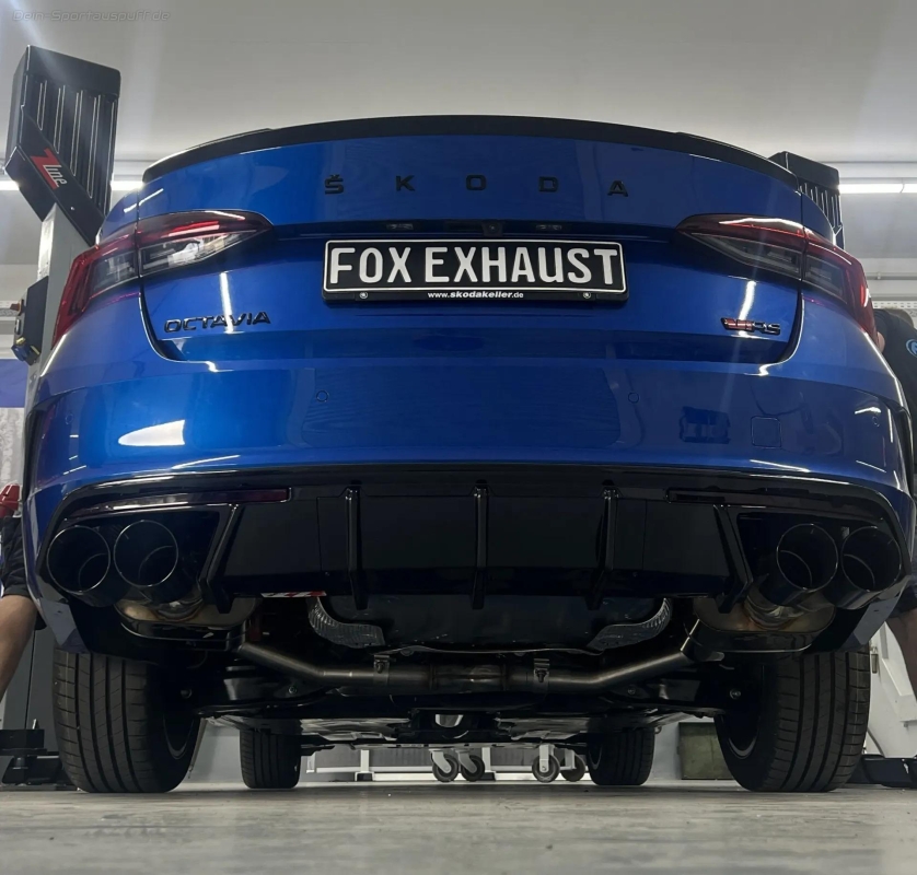 Octavia NX RS Sportauspuff - 2x100 re/li