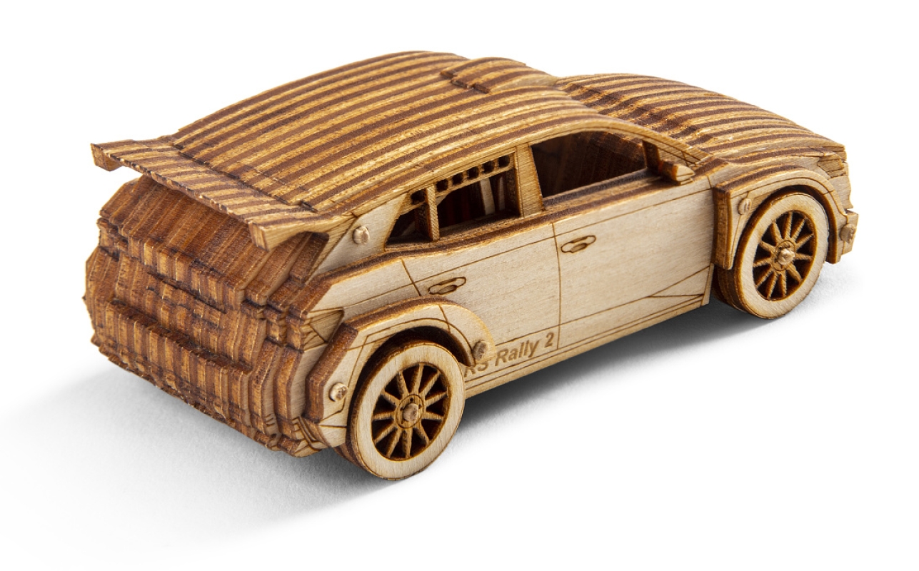 3D Holzpuzzle Škoda Fabia RS Rally2