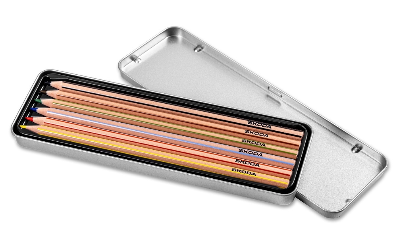 Buntstifte in Metallbox