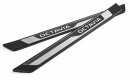 Beleuchtetes Einstiegsleisten-Set aus Edelstahl mit Schriftzug "Octavia"
