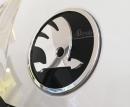 OCTAVIA 4 FL vorn - SKODA-Logo schwarz/chrom