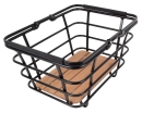 Premium Gepäckträgerkorb mit Holzboden