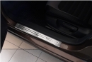 Skoda Octavia 3 III Bj. 2012- Edelstahl Einstiegsleisten Set mit Abkantung "Exclusive" Schriftzug