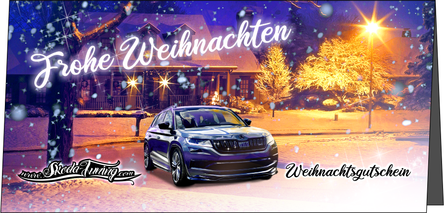 Weihnachtsgutschein von skoda-tuning.com